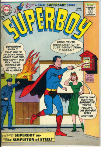 SUPERBOY #105 © June 1963 DC Comic